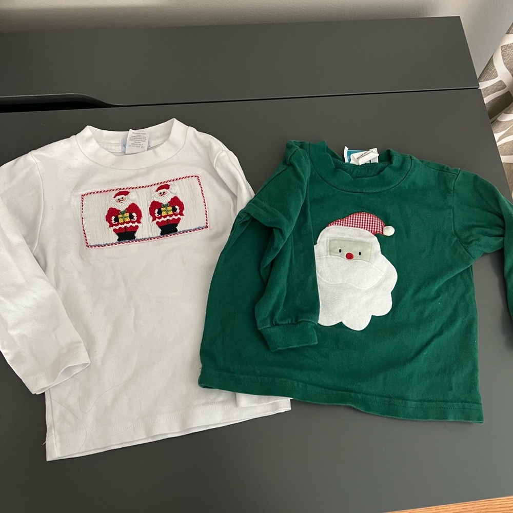 Christmas 18 month boy shirts